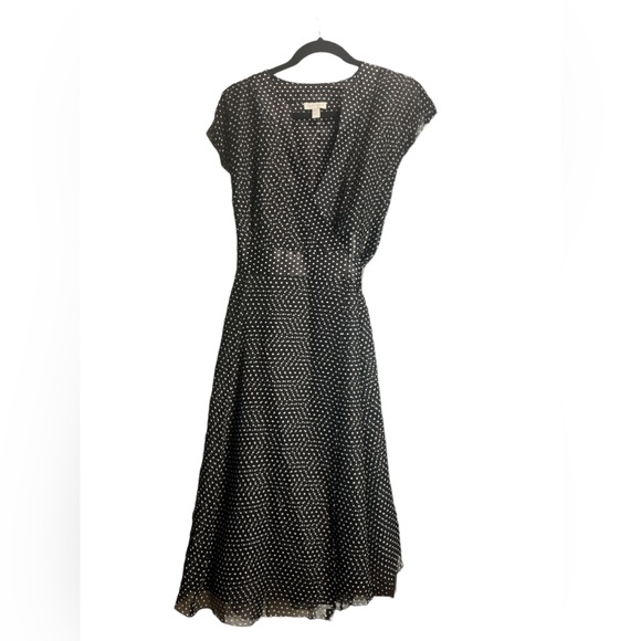 Charter Club Polka Dot Wrap Dress. Size 6. - Picture 1 of 8
